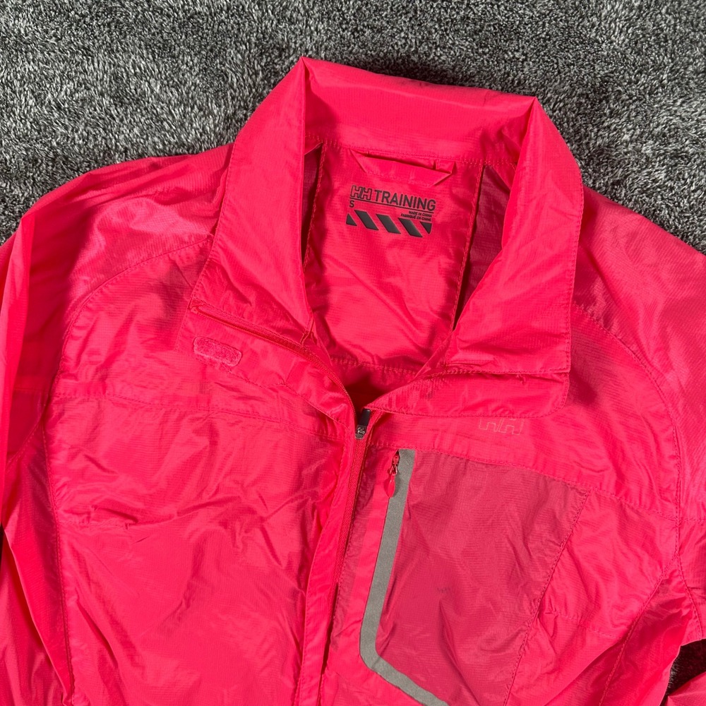 Helly Hansen Jacket Womens S HH Training Pink Lightweight Reflective Windbreaker